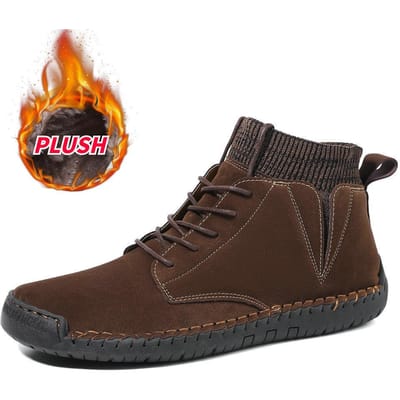 Herenschoenen High-Top Herensport Casual Schoenen Toplaag Leer 48 black