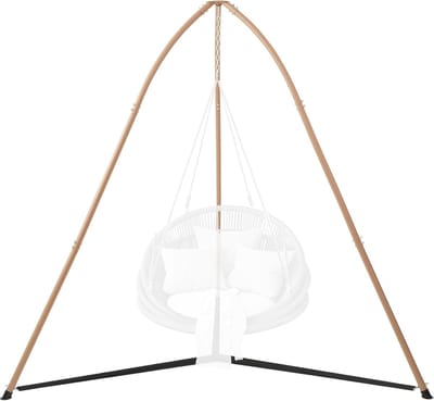 Hangmat standaard - Driepoot - Ontspannen Buiten - Stabiele Constructie - 109x15 cm - Bruin