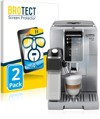 BROTECT - Screenprotector voor DeLonghi Dinamica Plus ECAM370.95.T - Folie Beschermfolie transparant 2 Stuks