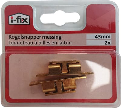 I-FIX kogelsnapper 43mm | 2 stuks | MESSING