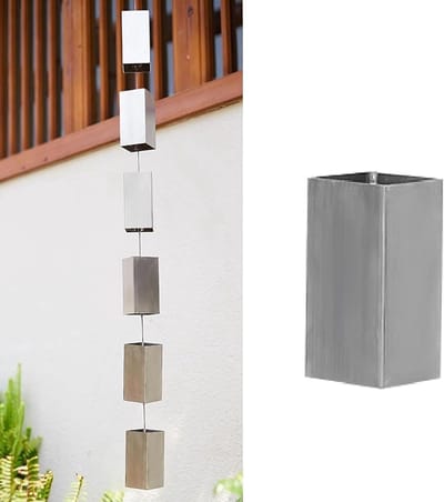 Regenketting - Waterafvoer ketting - Tuin Decoratie - Eenvoudige Installatie - 1 meter - Metaal