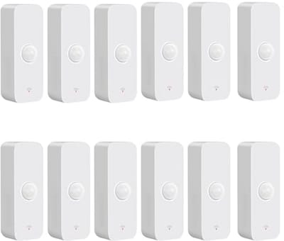 Draadloze WiFi Bewegingssensor met Alarm voor Smart Home - 12 Stuks