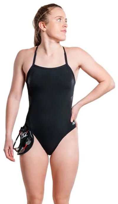 Zone3 Strap Back Zwemkleding Zwart 8 Vrouw