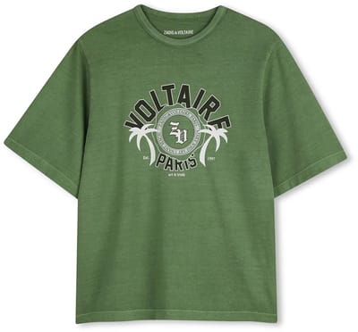 Zadig & Voltaire X60585 T-shirt Met Korte Mouwen Groen 8 Years Jongen
