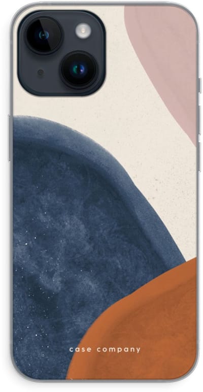 Case Company® - Hoesje geschikt voor iPhone 14 hoesje - Geo #1 - Soft Cover Telefoonhoesje - Bescherming aan alle Kanten en Schermrand