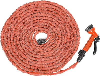 Intrekbare Waterslang - Tuinslang Flexibel - Tuinieren Gazon Planten - 3x Telescopisch Uittrekbaar - 10m-30m - Oranje