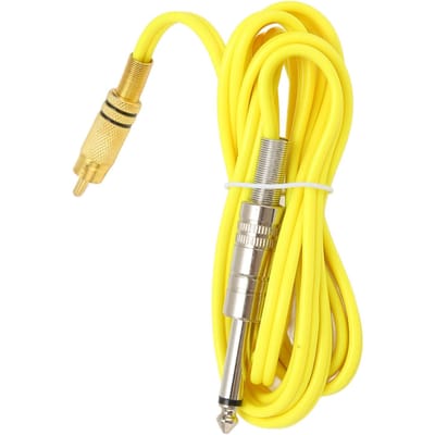 RCA Tattoo Clipkabel Professionele Zachte Flexibele Siliconen Tattoo Machine Haaklijn voor Tattoo Accessoires Geel geel