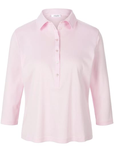 Poloshirt 100% katoen 3/4-mouwen Van Efixelle roze