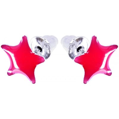 Bijoux by Ive® - Oorknopjes - Ster - Rood