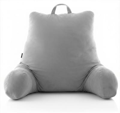 KAD® Leeskussen - Bookseat - Leeskussen Voor In Bed - Grijs - 90cm x 45cm x 1cm