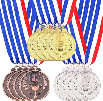 Winnaarsmedailles in goud, zilver en brons - Perfect voor sportevenementen en prijzen
