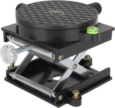 Hefplatform Tafel - Schaar Lift - Experiment Ondersteuning - Aluminium Legering - 13.5x12.5cm - Zilver