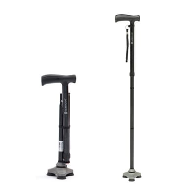 Opvouwbare Wandelstok Hurrycane Zwart