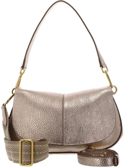 Gianni Chiarini Kleine Crossbodytas / Schoudertas Dames - Leer - Helena Round - Brons