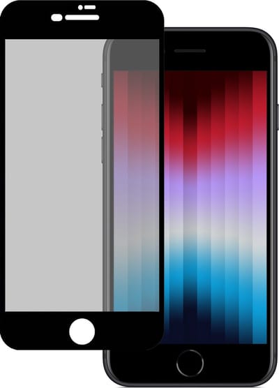Screenprotector - Geschikt voor Apple iPhone SE (2022) - Privacy Filter - Gehard Glas - Beschermglas - Tempered Glass - Screen Protector