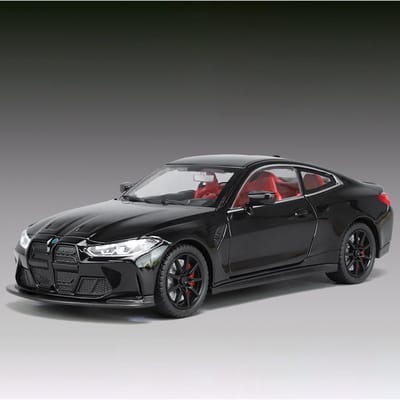 1:24 Bmw M4 High Performance Sportcoupé Legering Diecast Model Auto Verzameling & Hobby Decoratie Ornament Kinder Speelgoed Geluid Jongens