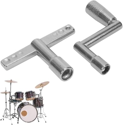 Verstelbare Tuning Sleutel voor Drummers, Snelle Beweging Sleutel, Percussie Accessoires, Ideaal Cadeau voor Muzikanten (2 Stuks)