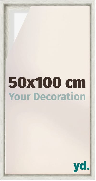 Your Decoration - Baklijst 50x100 cm - White Wash - Baklijst voor Canvas - MDF - Lyon