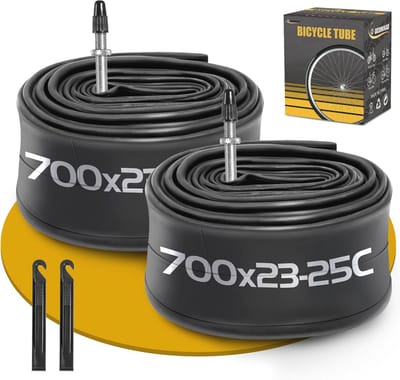 Inovra- Fietsbinnenband 28 Inch - 2-Pack 700 x 23C/24C/25C - Fietsbandslang - Lichtgewicht - Schokbestendig - Veilig voor je rit - Buitenband