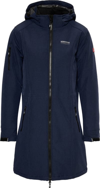 Nordberg GITTE Lange Winterjas - Dames - Donkerblauw - Maat L