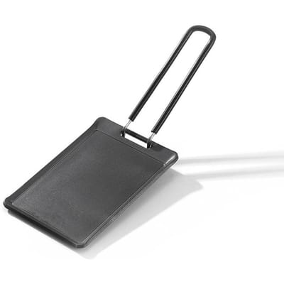 IJzeren anti-aanbak barbecueplaat Outdoor bakplaat Draagbaar Camping Pincnic BBQ-kookapparaat zwart