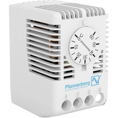 Pfannenberg Thermostaat voor schakelkast FLZ 510 THERM. 1K 0°..+60°C 250 V/AC 1x wisselcontact (l x b x h) 47.5 x 37 x 59.5 mm 1 stuk(s)
