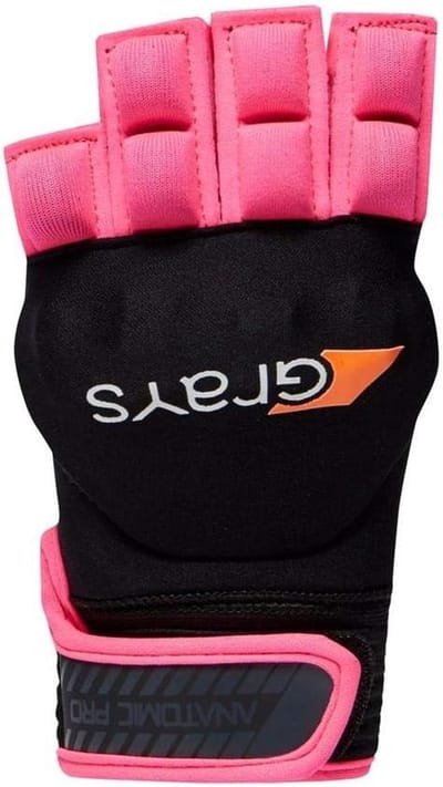 Hockeyhandschoen - Sport handschoen - Hockey bescherming - Halve vinger ontwerp - Maat L - Zwart