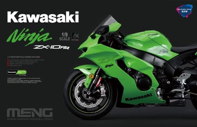 Meng Model Modelbouwpakket Motorfiets - MENG MT008S Kawasaki Ninja ZX-10RR - Japanse Motorfiets - Pre-colored Edition Plastic - 1:9 - Modelbouw