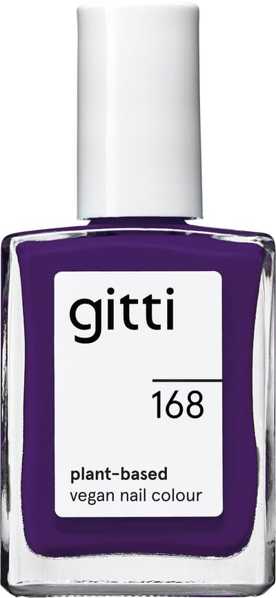 Gitti No. 168 - Royal Purple - nagellak - minimaal 82% natuurlijk - 23 vrij - manicure - blijft 7 dagen zitten