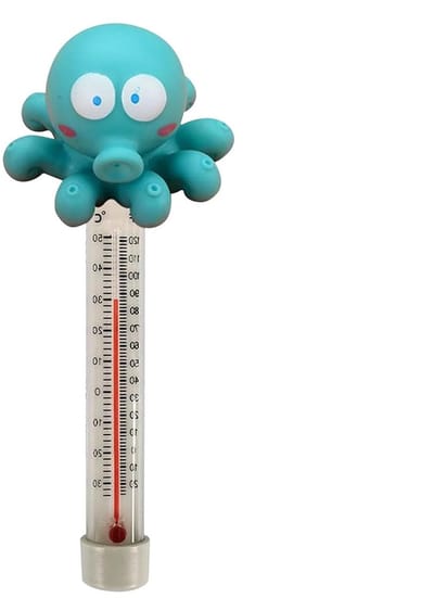 Zwembad Thermometer - Drijvende Meter - Water Temperatuur - Cartoon Dieren Design - 10 Centimeter - Octopus