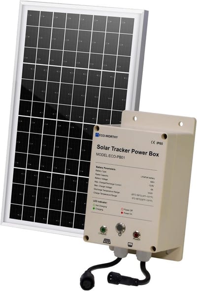 Plug & Play 10W Zonnepaneel Set met 6Ah 12V LiFePO4 Accu voor Buiten en Tuin