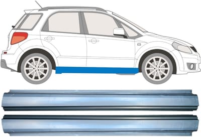 Reparatie dorpel voor Fiat Sedici 2006- / Links + Rechts / Set