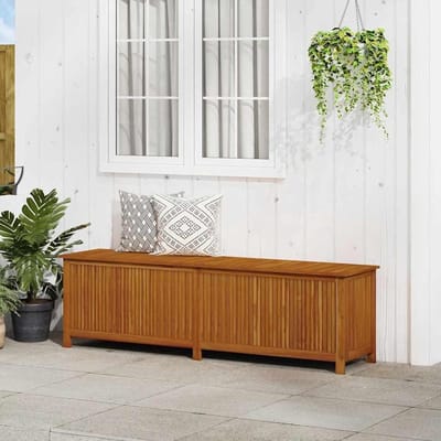 Opbergbox Tuin - Houtenkist - Buiten Spullen - Massief acaciahout - 200 cm - Houtkleur