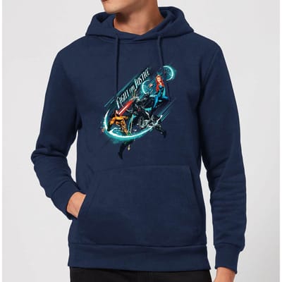 Aquaman Fight for Justice hoodie - Navy - S