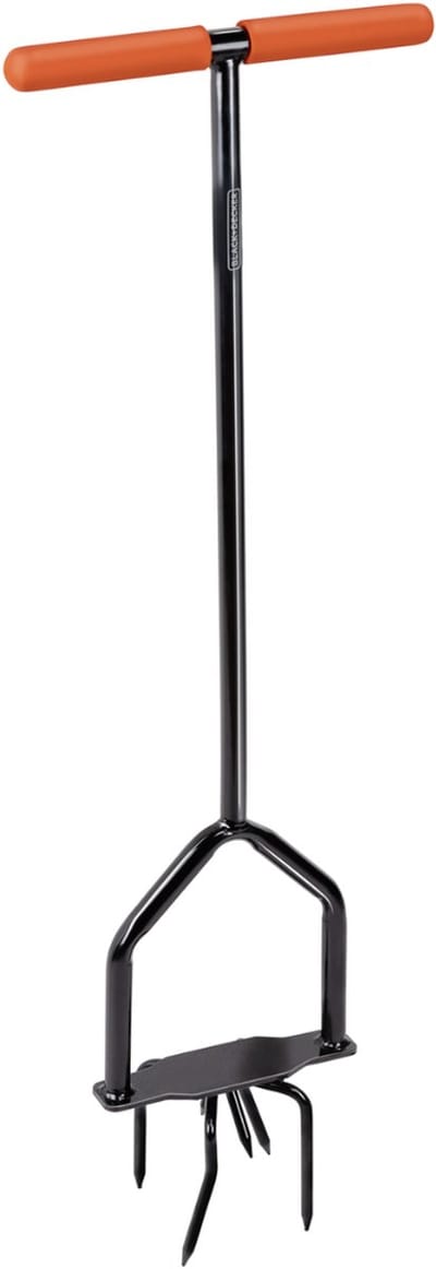 BLACK+DECKER Ratelcultivator - Draaiende Kop - Ergonomische Handgreep - Cultiveren en Onkruid Wieden - Zwart/Oranje
