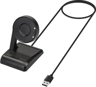 kwmobile USB-oplaadstandaard geschikt voor Ticwatch Pro 5 / Pro 3 / Pro 3 Lite / E3 - Oplader voor smartwatch - In zwart