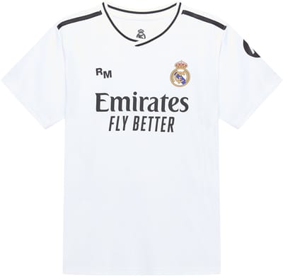 Real Madrid Thuis Shirt Kids 24/25 - Maat 116 t/m 164 - Voetbalshirt Kinderen - Voetbalkleding - Sportkleding - 100% Polyester - Officiële Merchandise