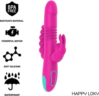 HAPPY LOKY | Happy Loky Donald Triple Stimulation: Anal, G-spot and Clitoral Watchme Wireless Technology Compatible