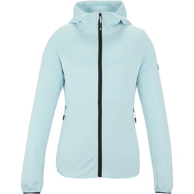 Dames Ferna Marl Full Zip Hooded Stretch Midlayer