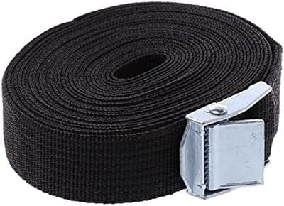 Spanbanden met Gesp - Lading Zekeren - Bagage Vervoer - Sterk en Duurzaam - 500 g - Zwart
