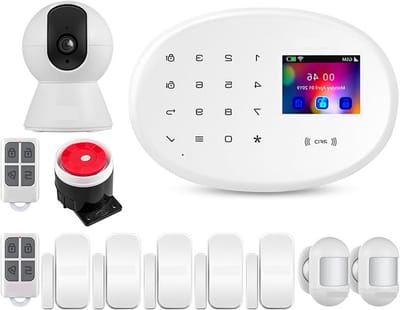 Huisbeveiligingssysteem - GSM alarm - Thuisbeveiliging - Snellere reactietijd - 25 cm - Wit