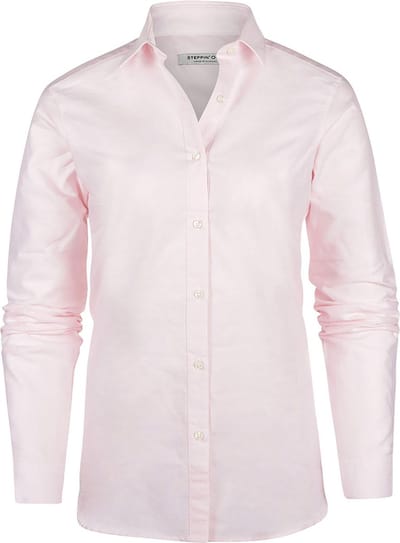 Steppin' Out Blouse Lauren Oxford Dames Lichtroze - Maat S - Heren