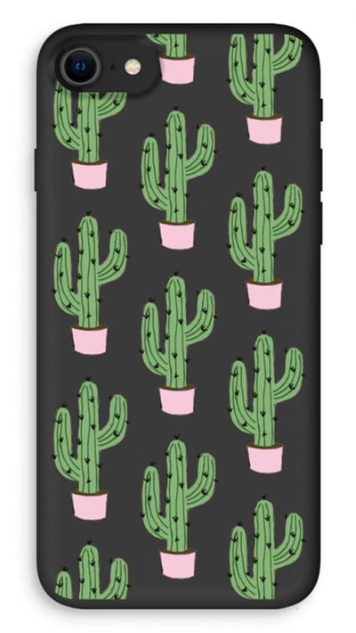 Case Company® - Hoesje geschikt voor iPhone 8 hoesje - Cactus Lover - Biologisch Afbreekbaar Telefoonhoesje - Bescherming alle Kanten en Schermrand