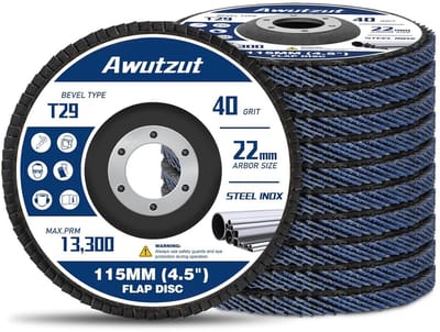 Lamellenschijven Set 115 mm P40 voor Haakse Slijper - Metaal en Hout Bewerking