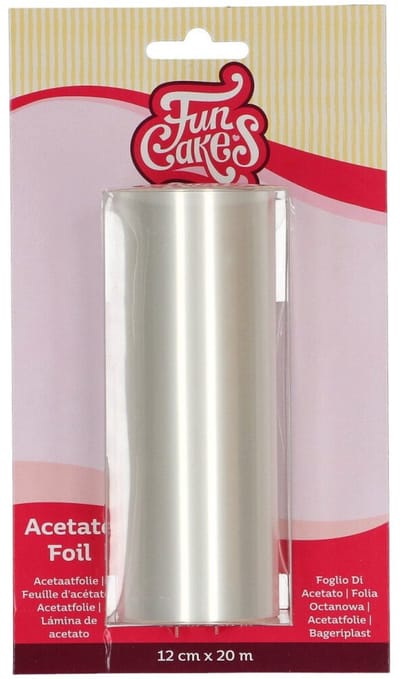 FunCakes Acetaatfolie - 12 cm x 20 m - Bakpapier