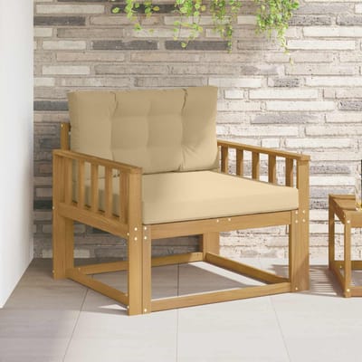 vidaXL - Buiten - Midden - Sofa - Polyester - Wit