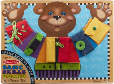 Melissa & Doug – Houten activiteitenbord – Basisvaardigheden