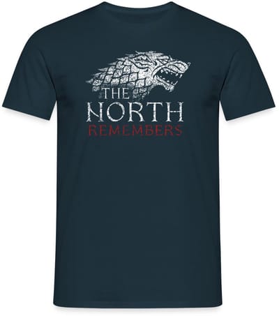 Game Of Thrones The North Remembers Schrikwolf T-Shirt Heren