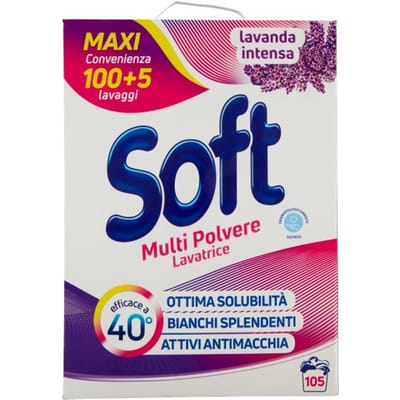 Poudre à lessive lavande intense 105 lavages 5,5 kg -soft