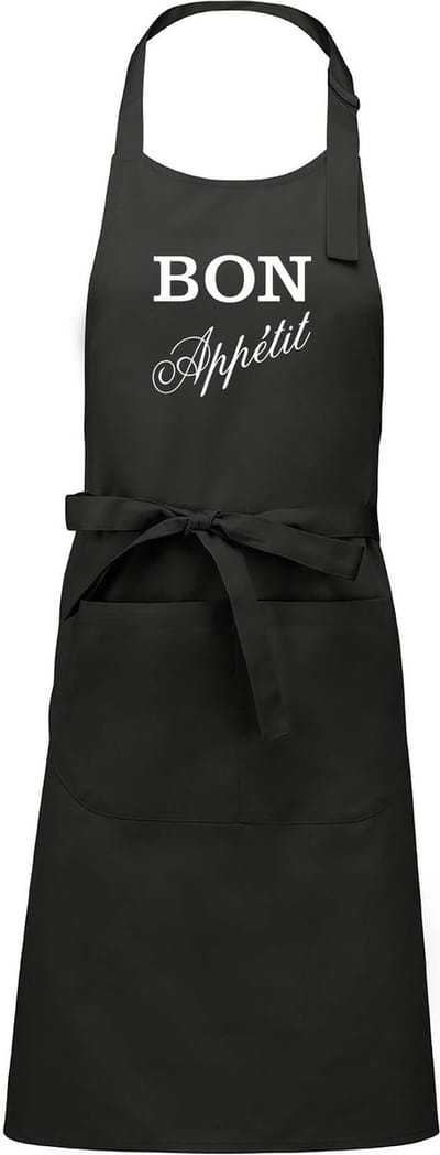 mijncadeautje - luxe keuken- barbecueschort - Bon Appetit - chique grijs